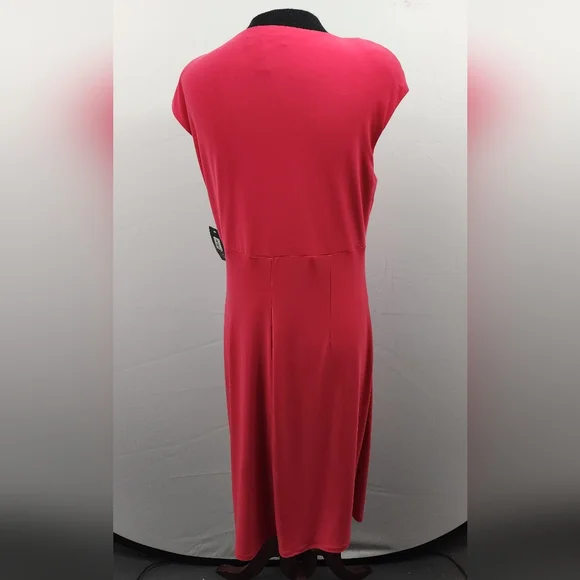 LAUREN BY RALPH LAUREN ESSENTIALS KNEE LENGTH SLEEVELESS COCKTAIL DRESS, SIZE 14 - Picture 2 of 9